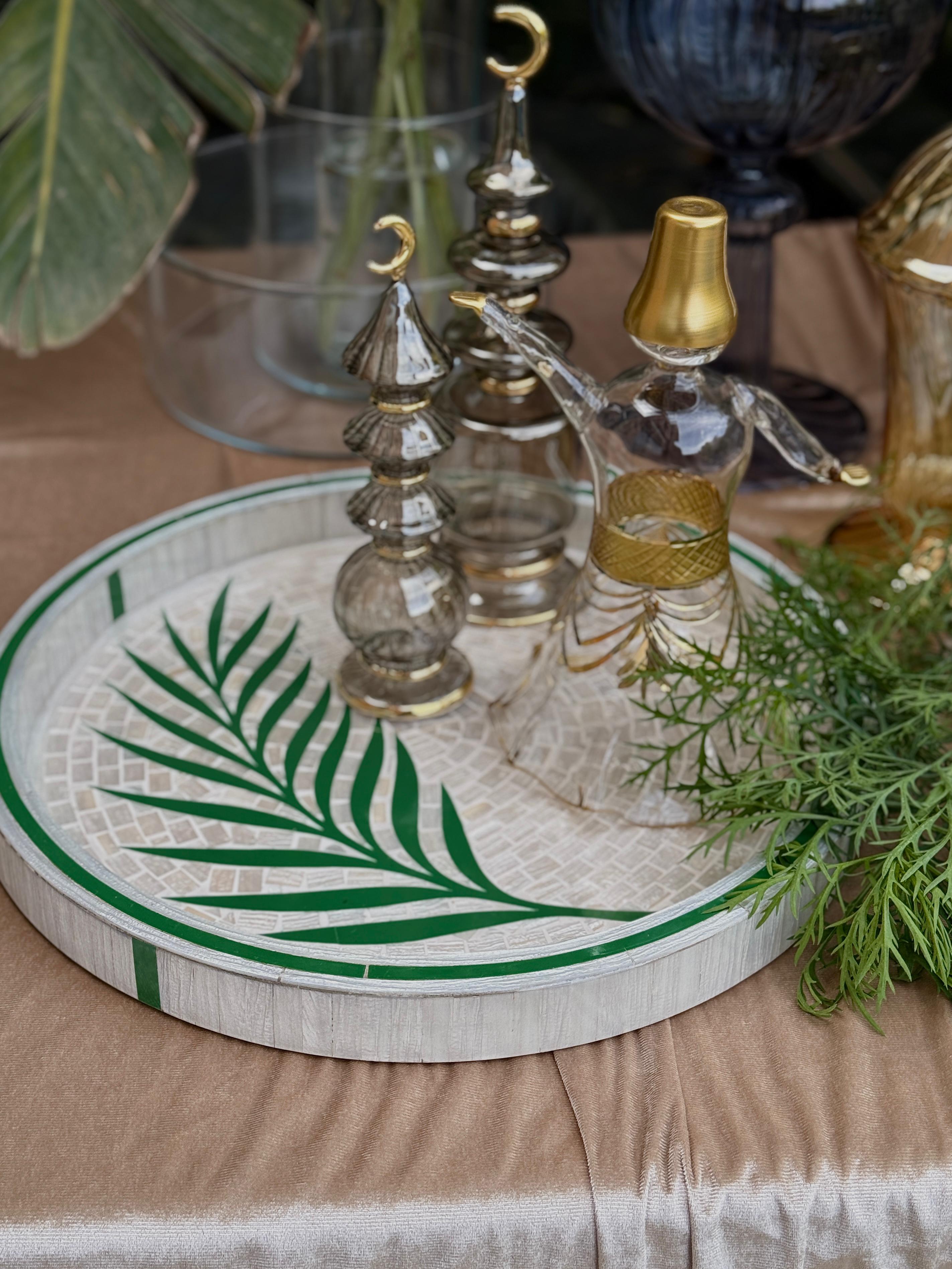 Round Palm Leaf Tray